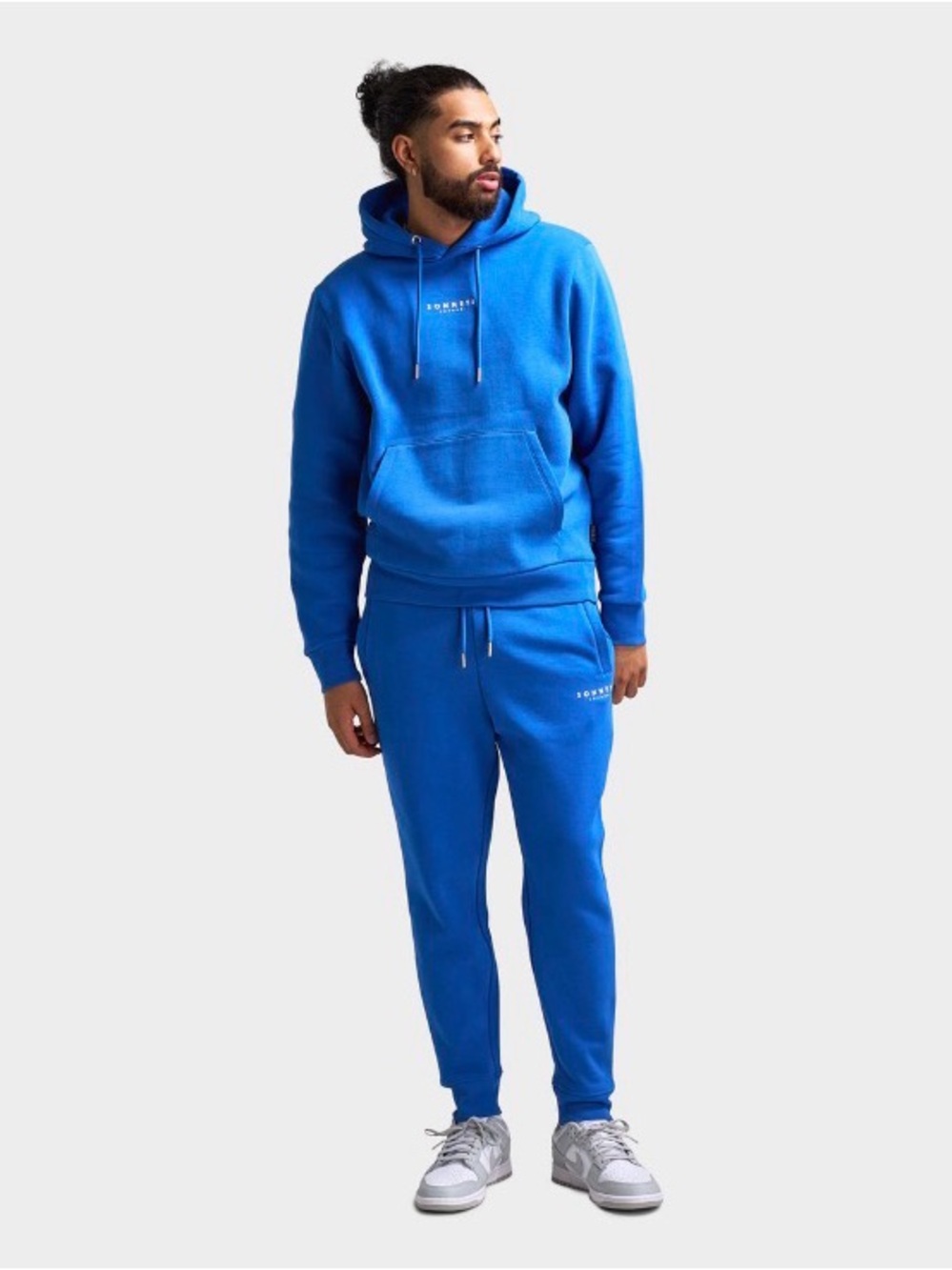Sonneti London Mens Royal Blue Fleece Joggers Sweatpants Drawstring Cuffed (S)